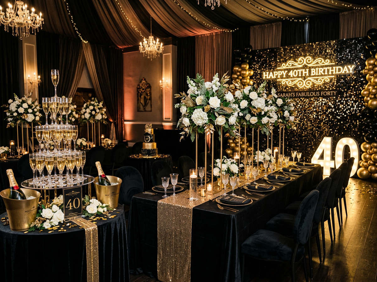 Glamour Birthday Setup